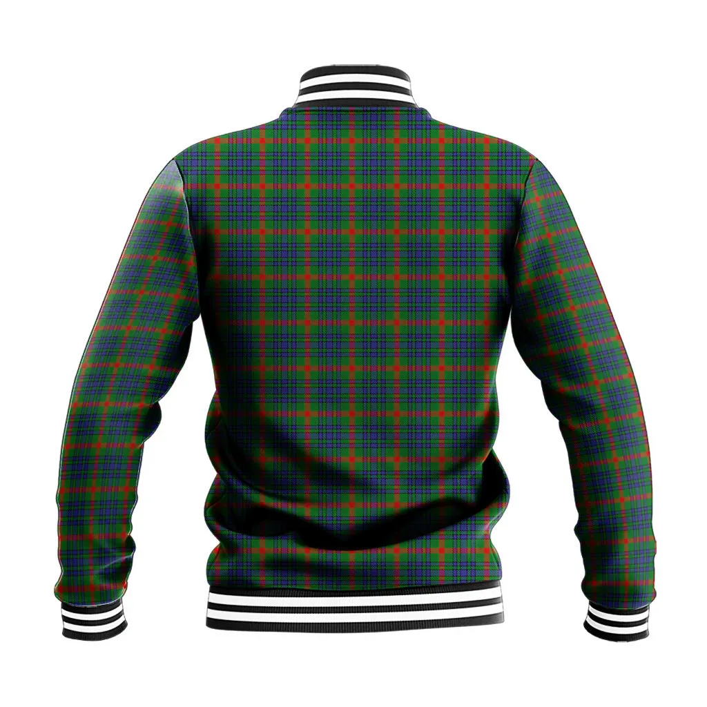 Aiton Tartan Baseball Jacket with Family Crest