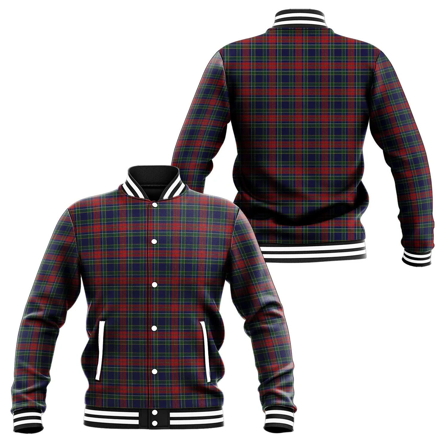 Allison Red Tartan Baseball Jacket