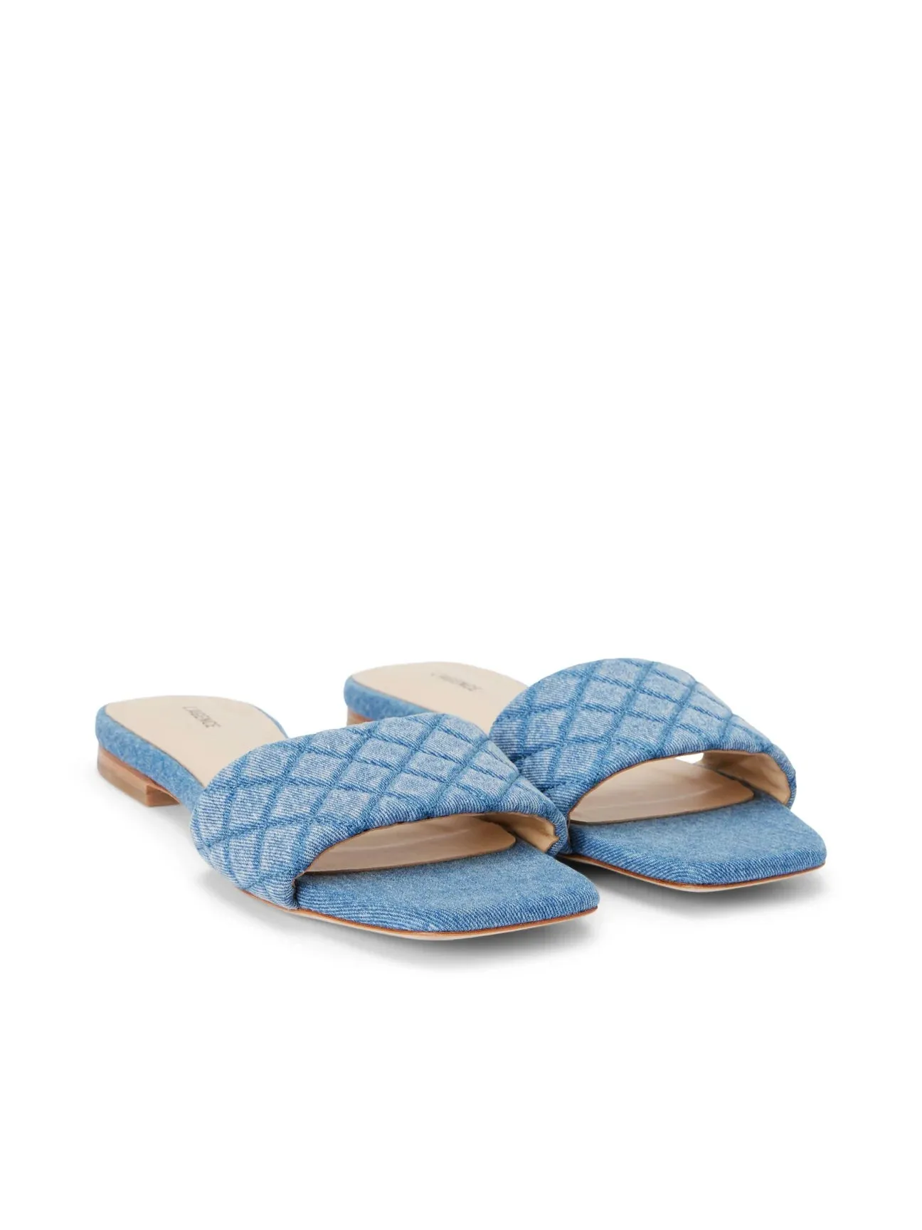 ALOISE DENIM SANDAL (LIGHT BLUE) - L'AGENCE