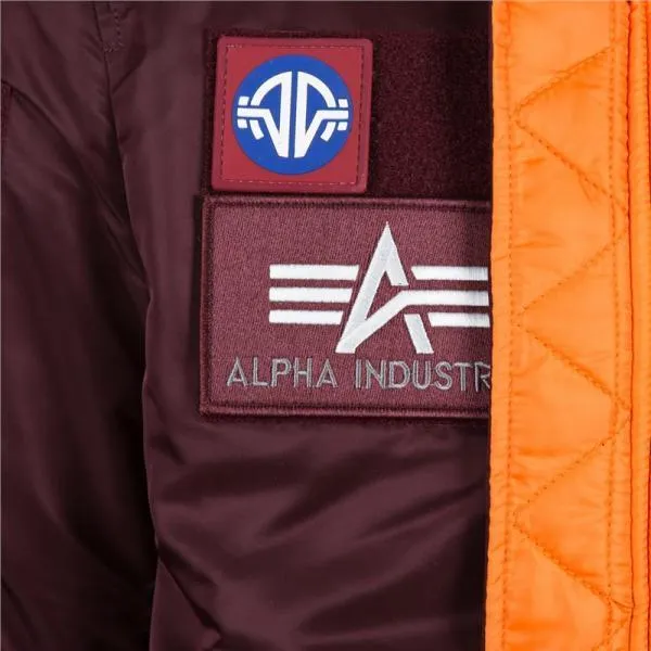 ALPHA INDUSTRIES - Men - MA-1 Flex Slim Jacket - Maroon