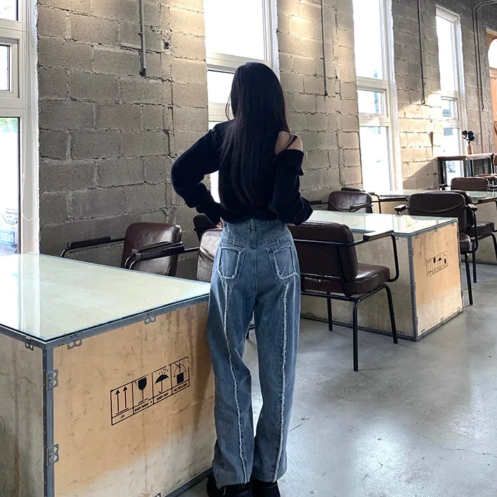 Cold-Shoulder Cardigan With Detachable Sleeves