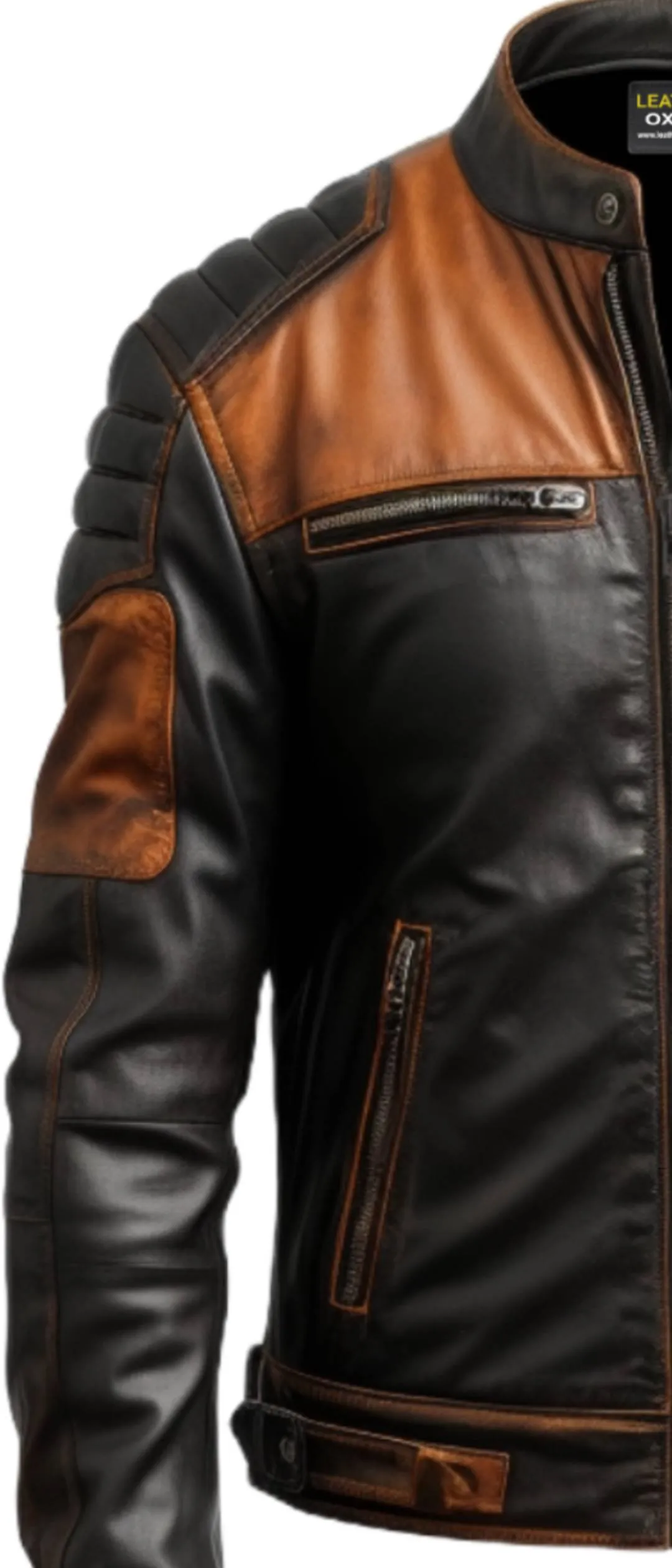 Men Tan Brown Leather Jacket - Jackets for Men