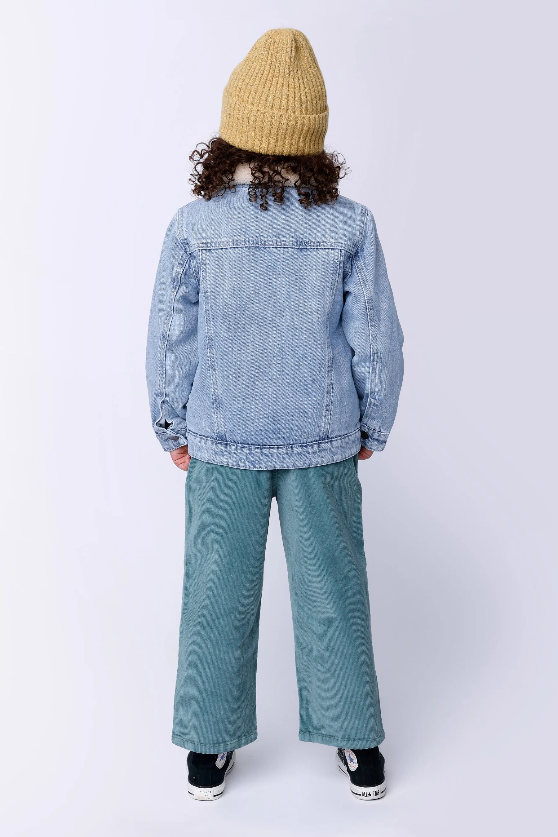 Minti | Happy Face Denim Bomber