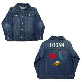 Personalized Emoji Unisex Denim Jacket - NYC