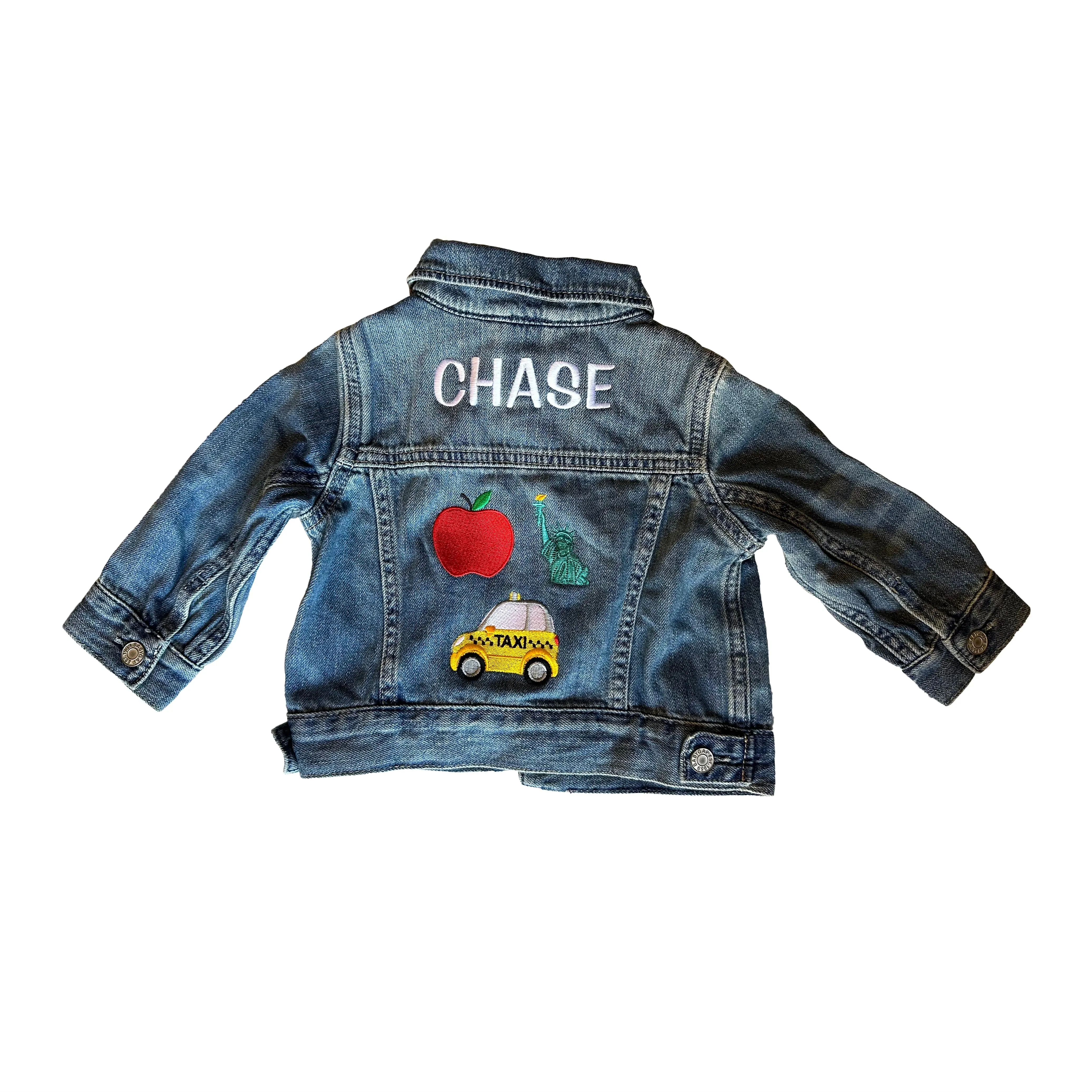 Personalized Emoji Unisex Denim Jacket - NYC