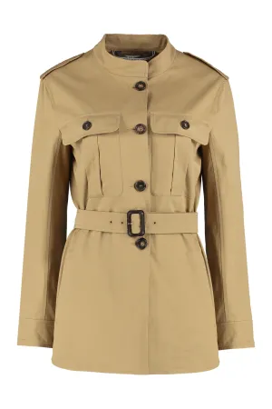 'S Max Mara Single-Breasted Belted Jacket