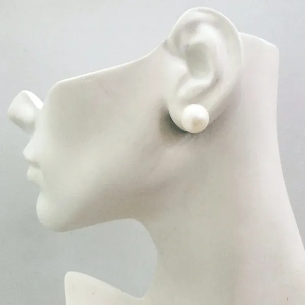 White South Sea Pearl with Pave of Citrines & Peridots Earring Jacket