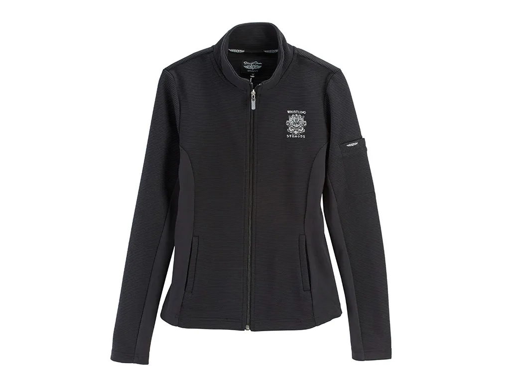 WOMEN&#039;S STRAIGHT DOWN® SWING FULL ZIP JACKET. WHISTLING STRAITS® LOGO EXCLUSIVELY. 3 COLOR OPTIONS.